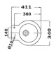 Electric Standard Laguna Toilet - 6500200912X  - Ocean Technologies